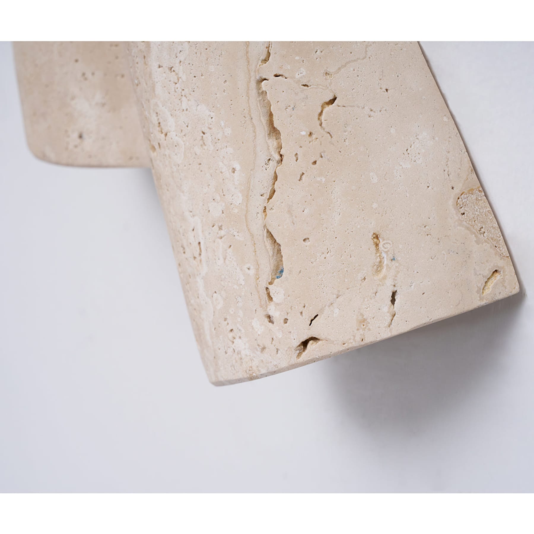 Modern Travertine Wall Light With Warm LED Glow — Ashbury Home & Living