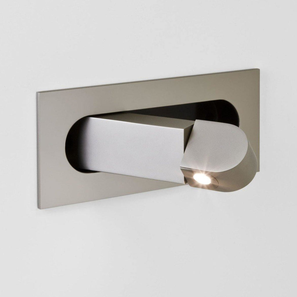 Modern Aluminium Wall Light for Bedroom and Living Room in Nickel — Ashbury Home & Living