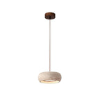 Modern Travertine Stone Pendant Light With Dimmable Remote Control — Ashbury Home & Living
