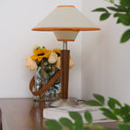 Modern Wood Table Lamp With Fabric Shade for Living Room — Ashbury Home & Living