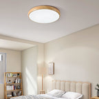 Scandinavian Wood Flush Mount Ceiling Light for Living Room — Ashbury Home & Living