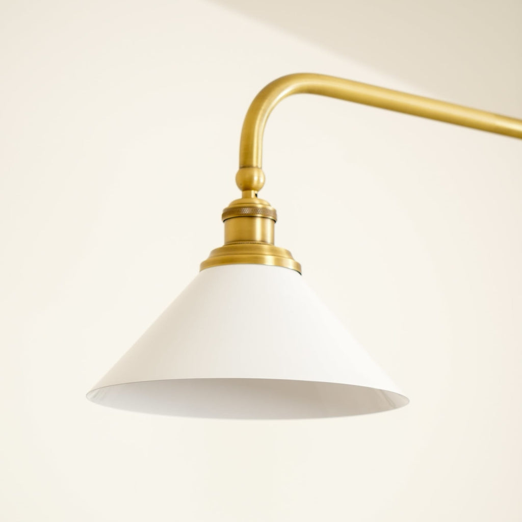 Modern Brass Pendant Light With Ceramic Shades for Dining Room — Ashbury Home & Living