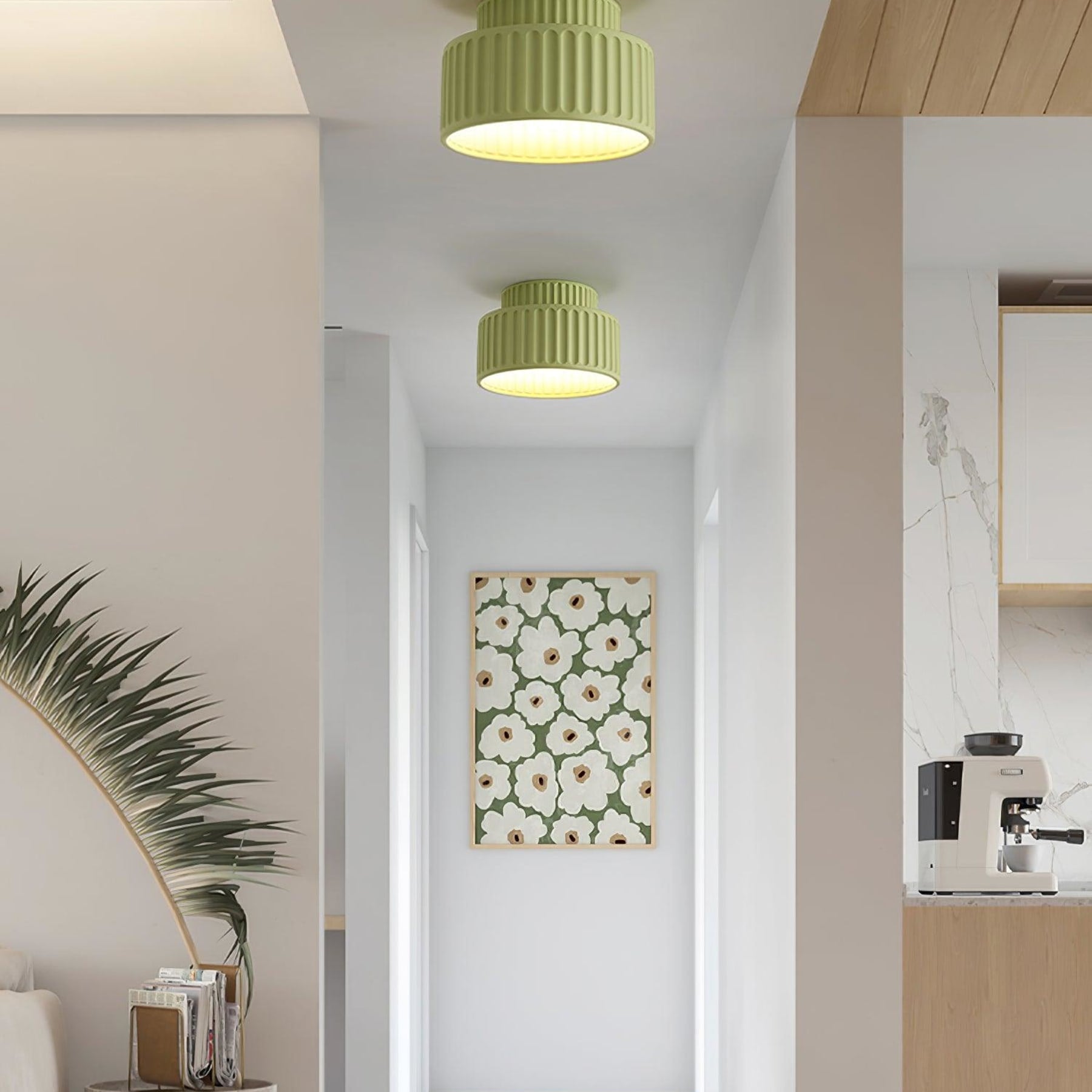 Modern Semi-Flush Ceiling Light for Living Room and Bedroom — Ashbury Home & Living