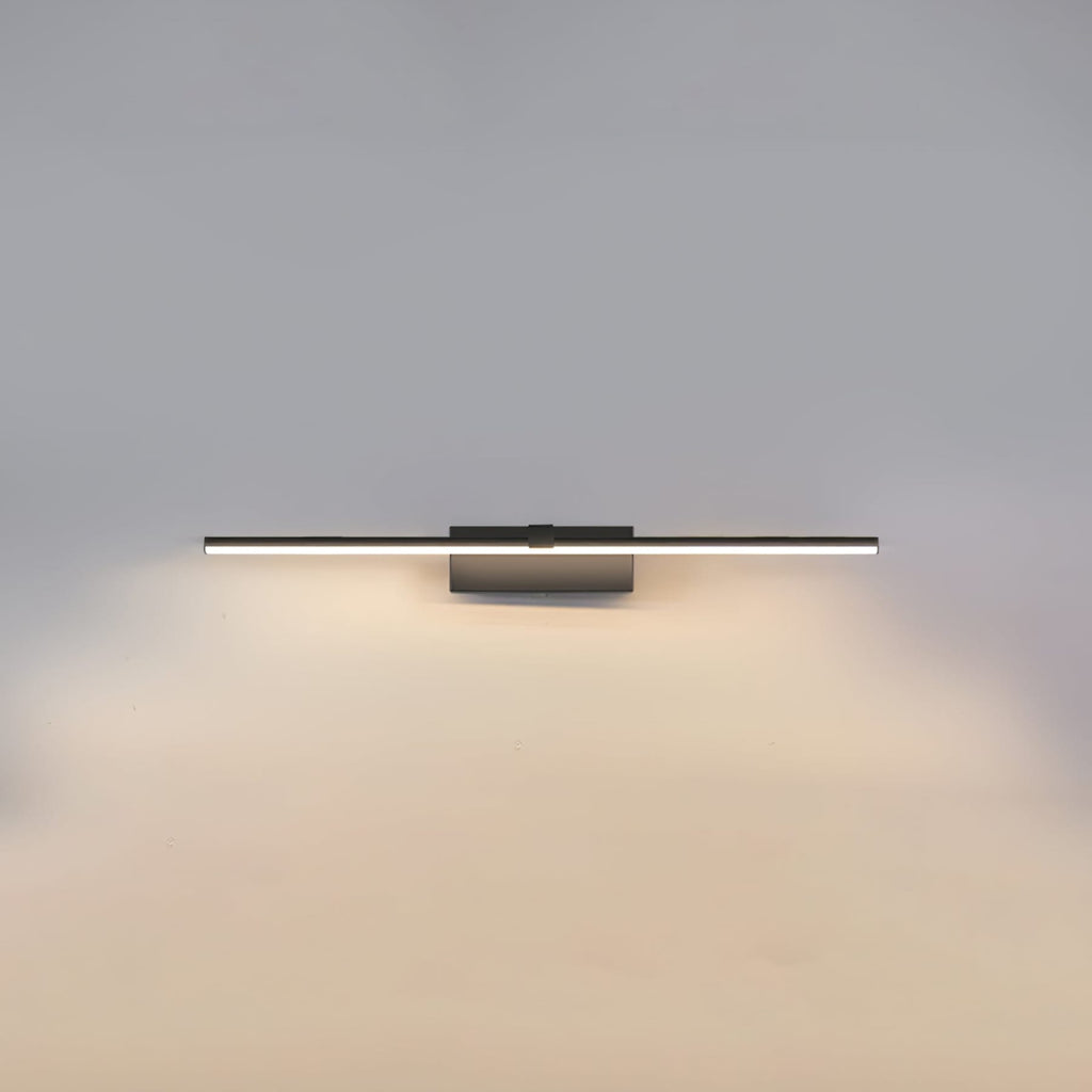 Modern Iron Linear Wall Light With Integrated LED for Hallway in Black — Ashbury Home & Living
