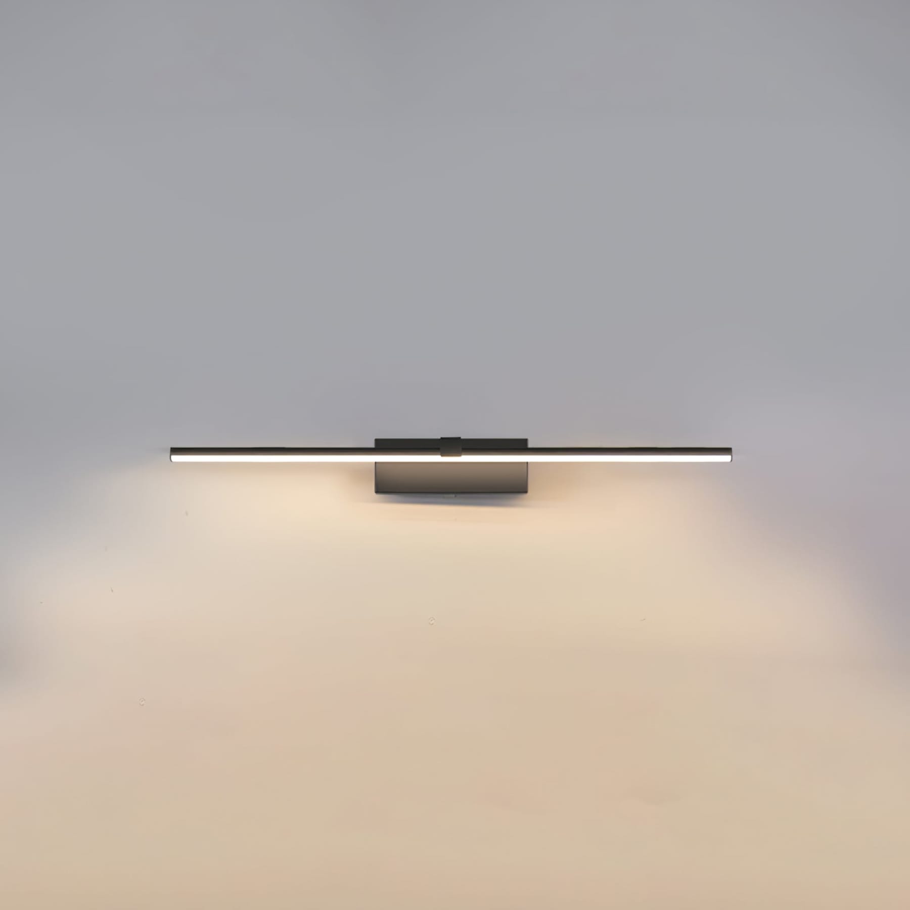 Modern Iron Linear Wall Light With Integrated LED for Hallway in Black — Ashbury Home & Living