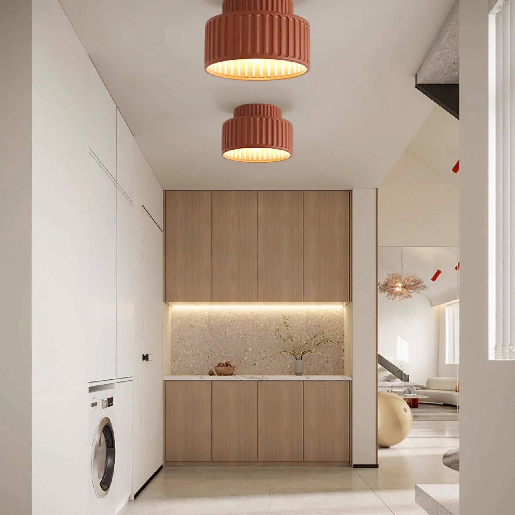 Modern Semi-Flush Ceiling Light for Living Room and Bedroom — Ashbury Home & Living