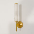 Modern Metal and Faux Alabaster Wall Light for Living Room — Ashbury Home & Living