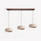 Modern Travertine Stone Pendant Light With Dimmable Remote Control — Ashbury Home & Living