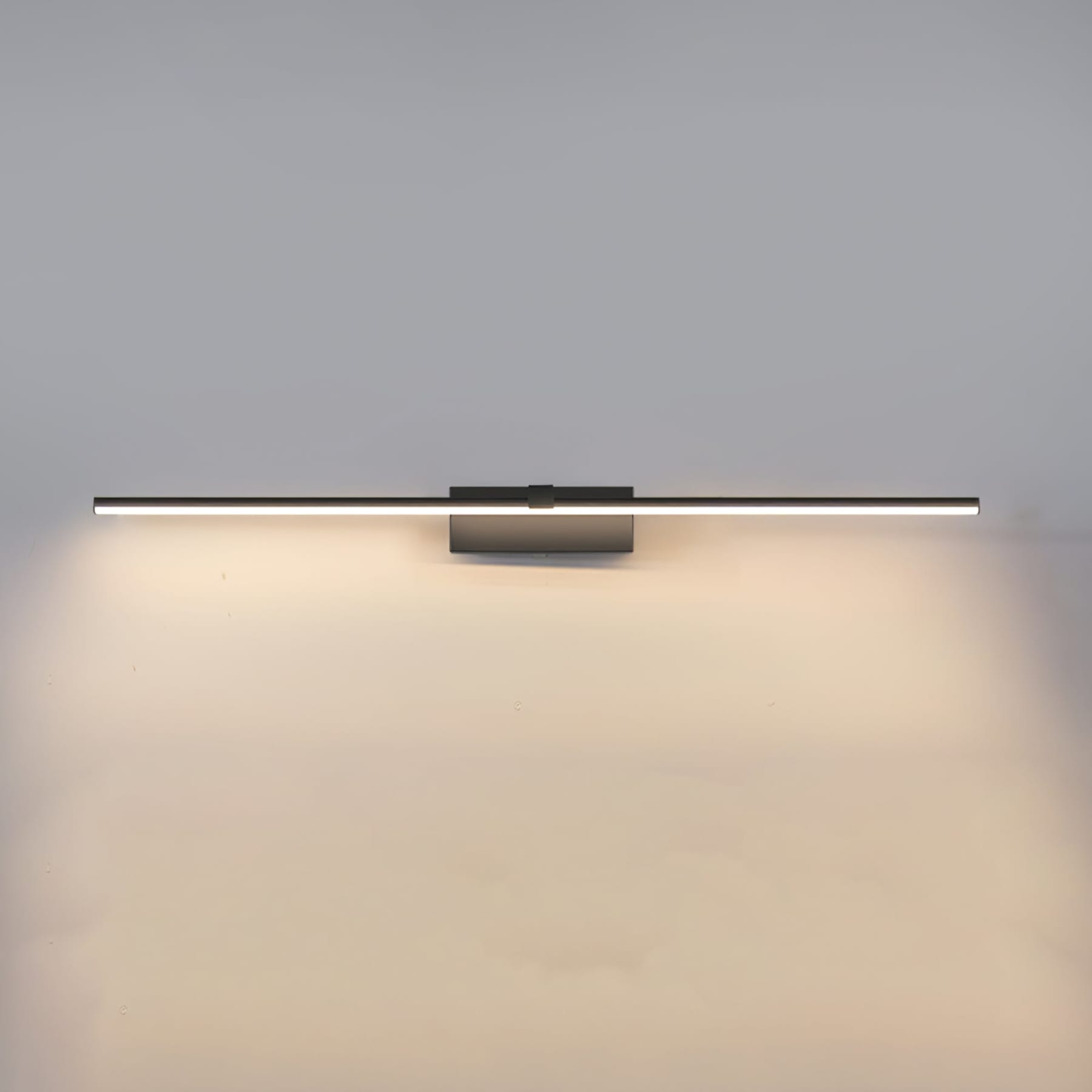 Modern Iron Linear Wall Light With Integrated LED for Hallway — Ashbury Home & Living