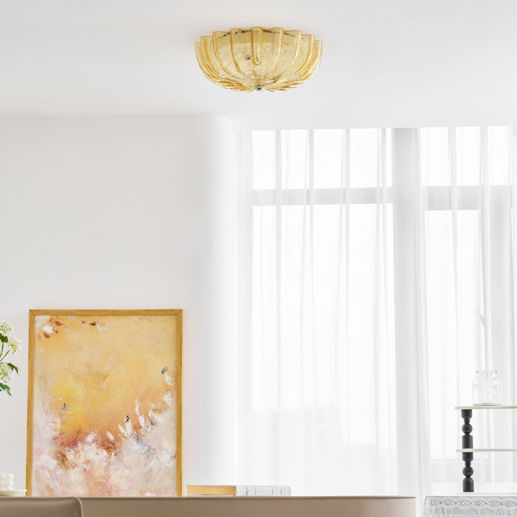 Vintage Glass Flush Mount Ceiling Light for Living Room — Ashbury Home & Living
