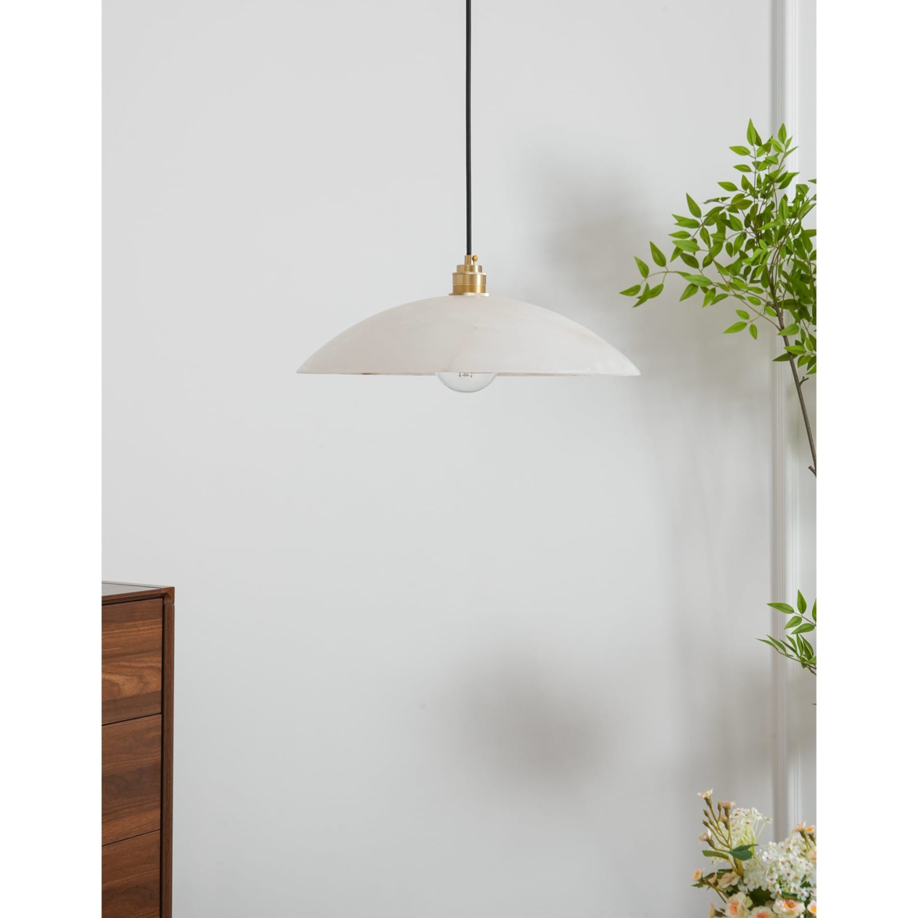 Modern Marble and Copper Pendant Light for Dining Room — Ashbury Home & Living