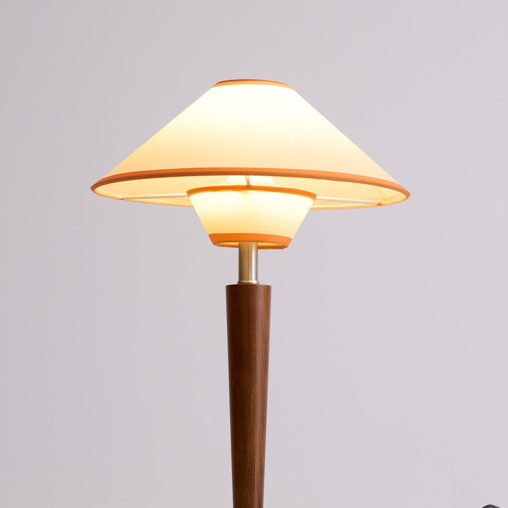 Modern Wood Table Lamp With Fabric Shade for Living Room — Ashbury Home & Living