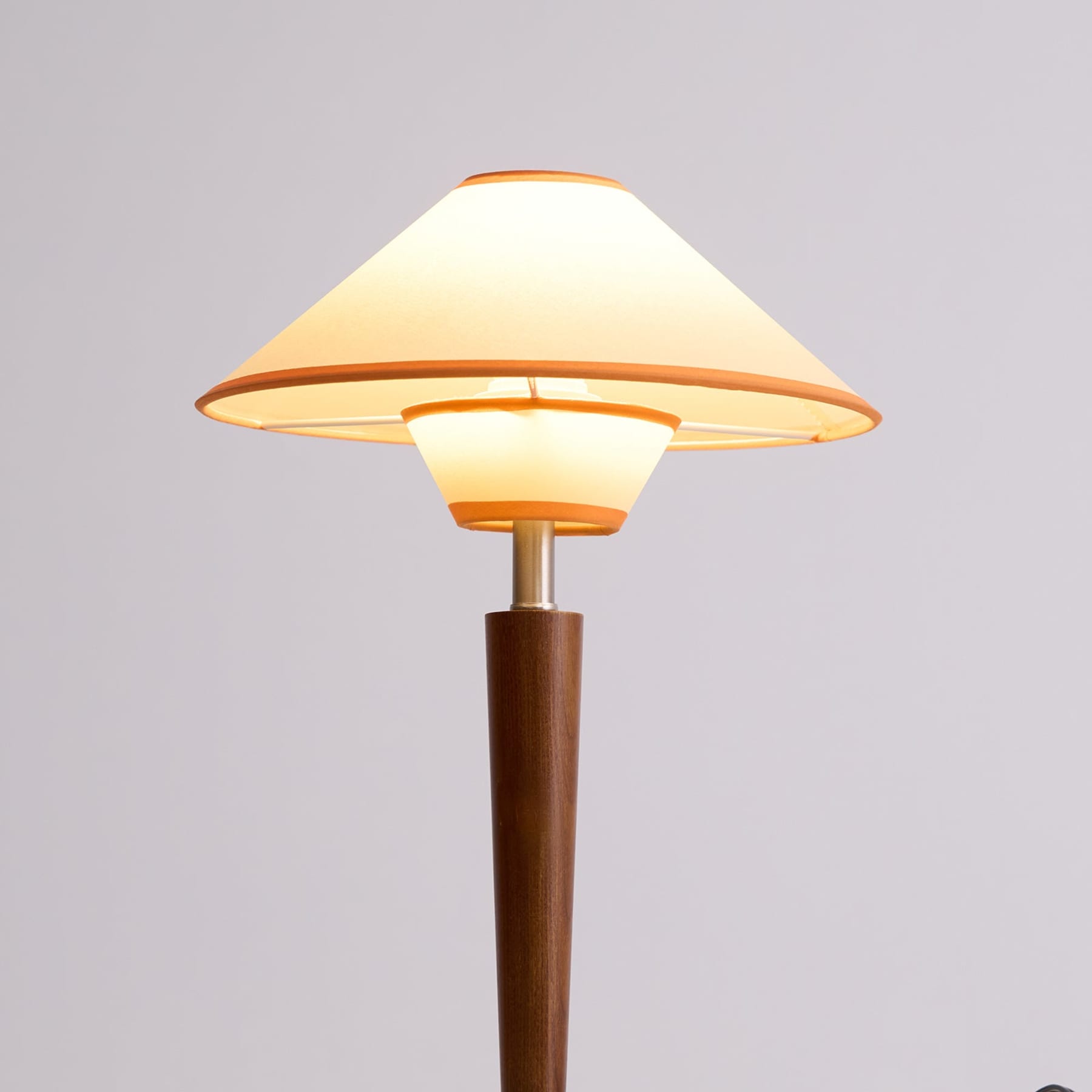 Modern Wood Table Lamp With Fabric Shade for Living Room — Ashbury Home & Living