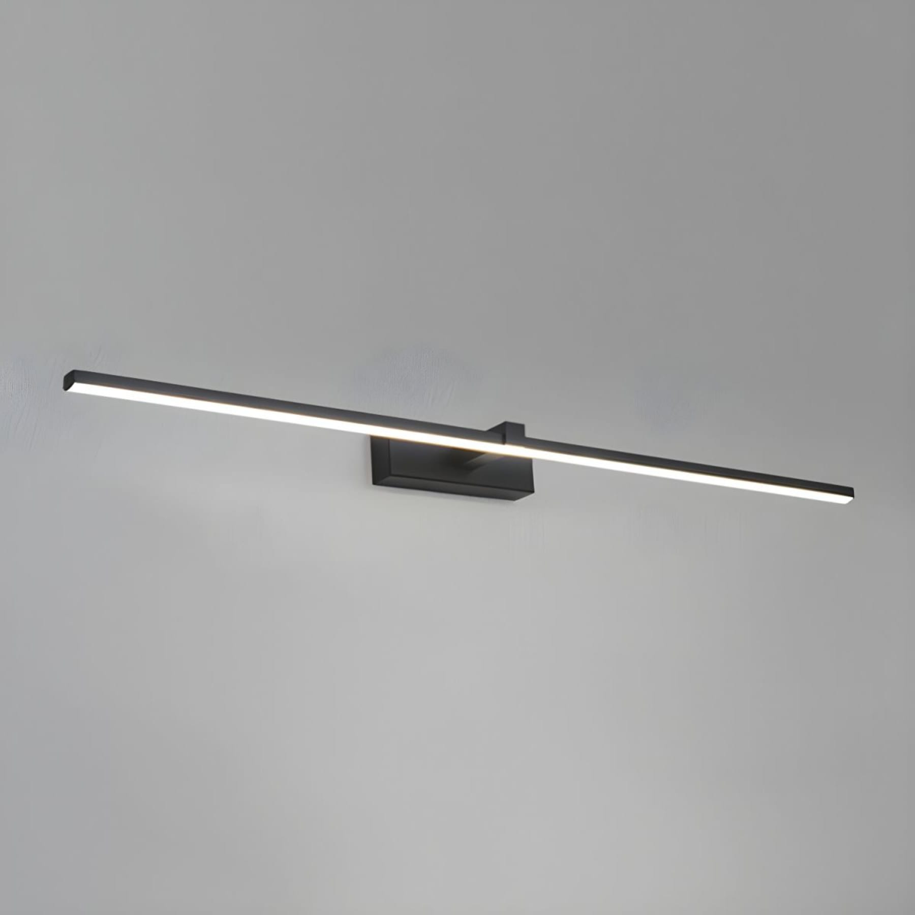 Modern Iron Linear Wall Light With Integrated LED for Hallway — Ashbury Home & Living