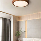 Scandinavian Wood Flush Mount Ceiling Light for Living Room — Ashbury Home & Living