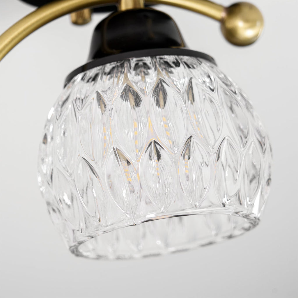 Contemporary Solid Brass Flush Mount Ceiling Light — Ashbury Home & Living