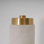Modern Metal and Faux Alabaster Wall Light for Living Room — Ashbury Home & Living