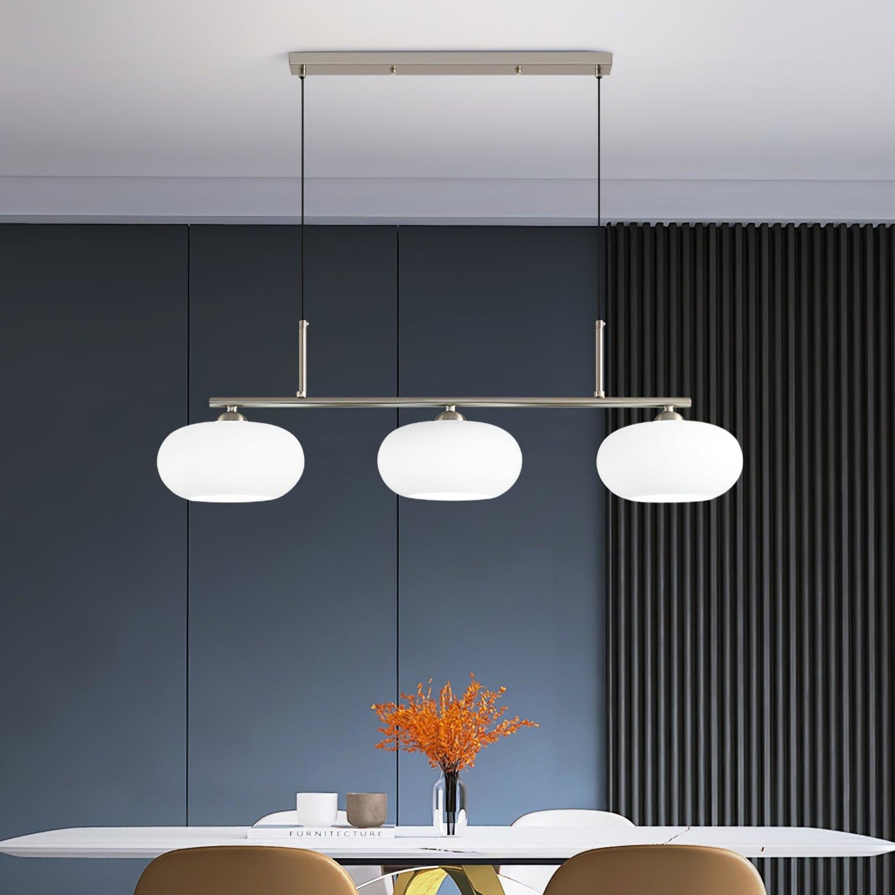 Modern Glass Pendant Light With Tri-Colour LED Glow — Ashbury Home & Living