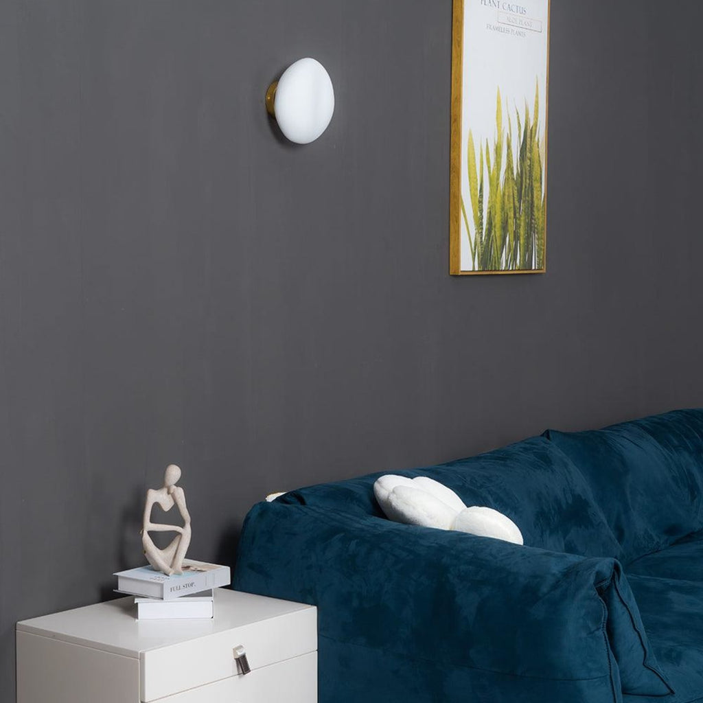 Modern Glass Wall Light With Warm Glass Shades — Ashbury Home & Living