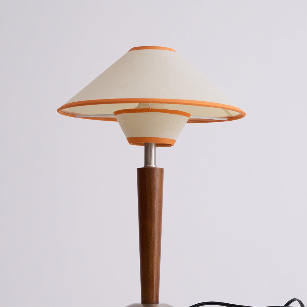 Modern Wood Table Lamp With Fabric Shade for Living Room — Ashbury Home & Living