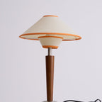 Modern Wood Table Lamp With Fabric Shade for Living Room — Ashbury Home & Living