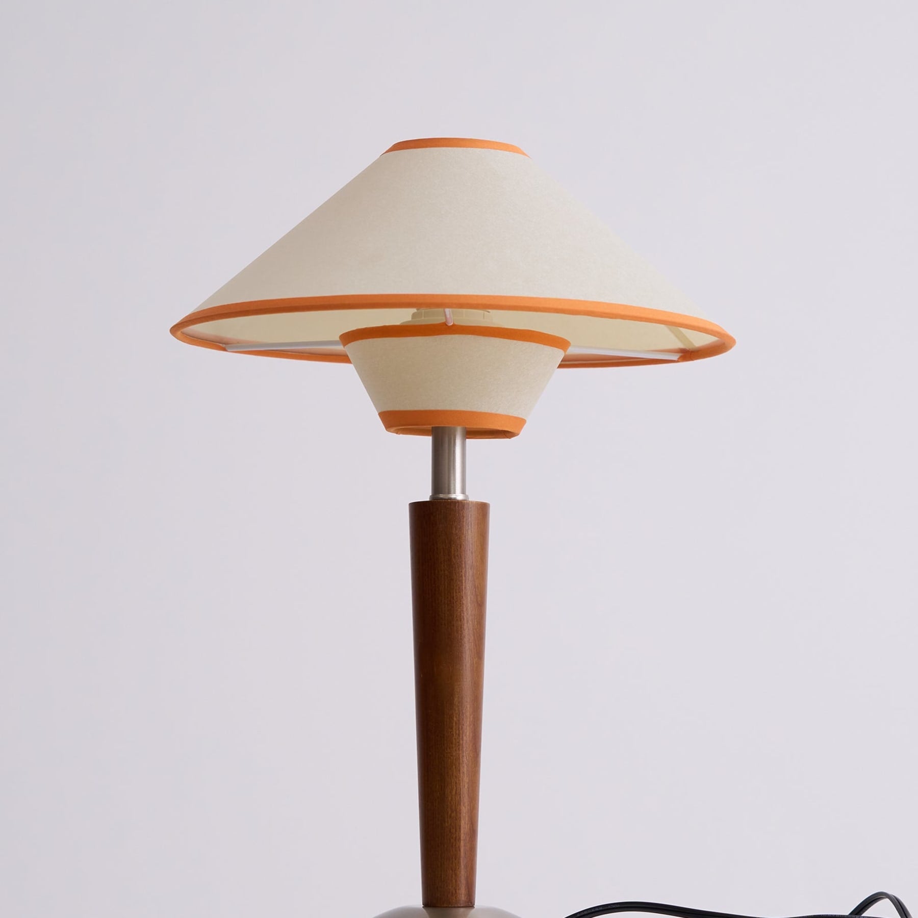 Modern Wood Table Lamp With Fabric Shade for Living Room — Ashbury Home & Living