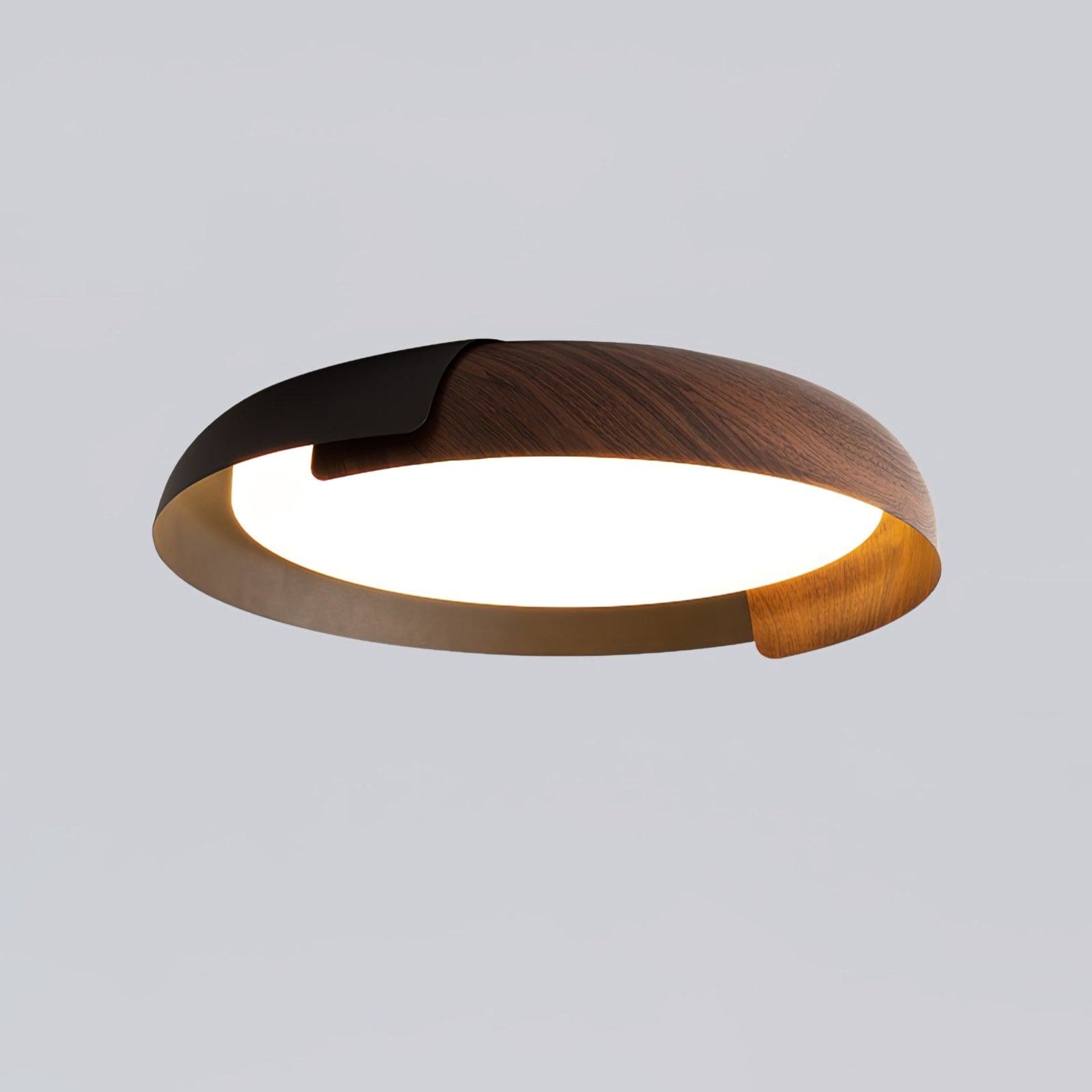 Modern Wood Flush Mount Ceiling Light for Living Room — Ashbury Home & Living