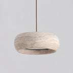 Modern Travertine Stone Pendant Light With Dimmable Remote Control — Ashbury Home & Living