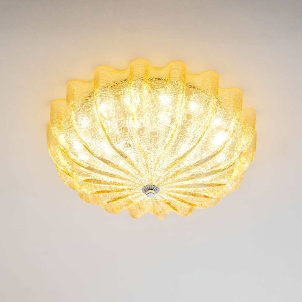 Vintage Glass Flush Mount Ceiling Light for Living Room — Ashbury Home & Living