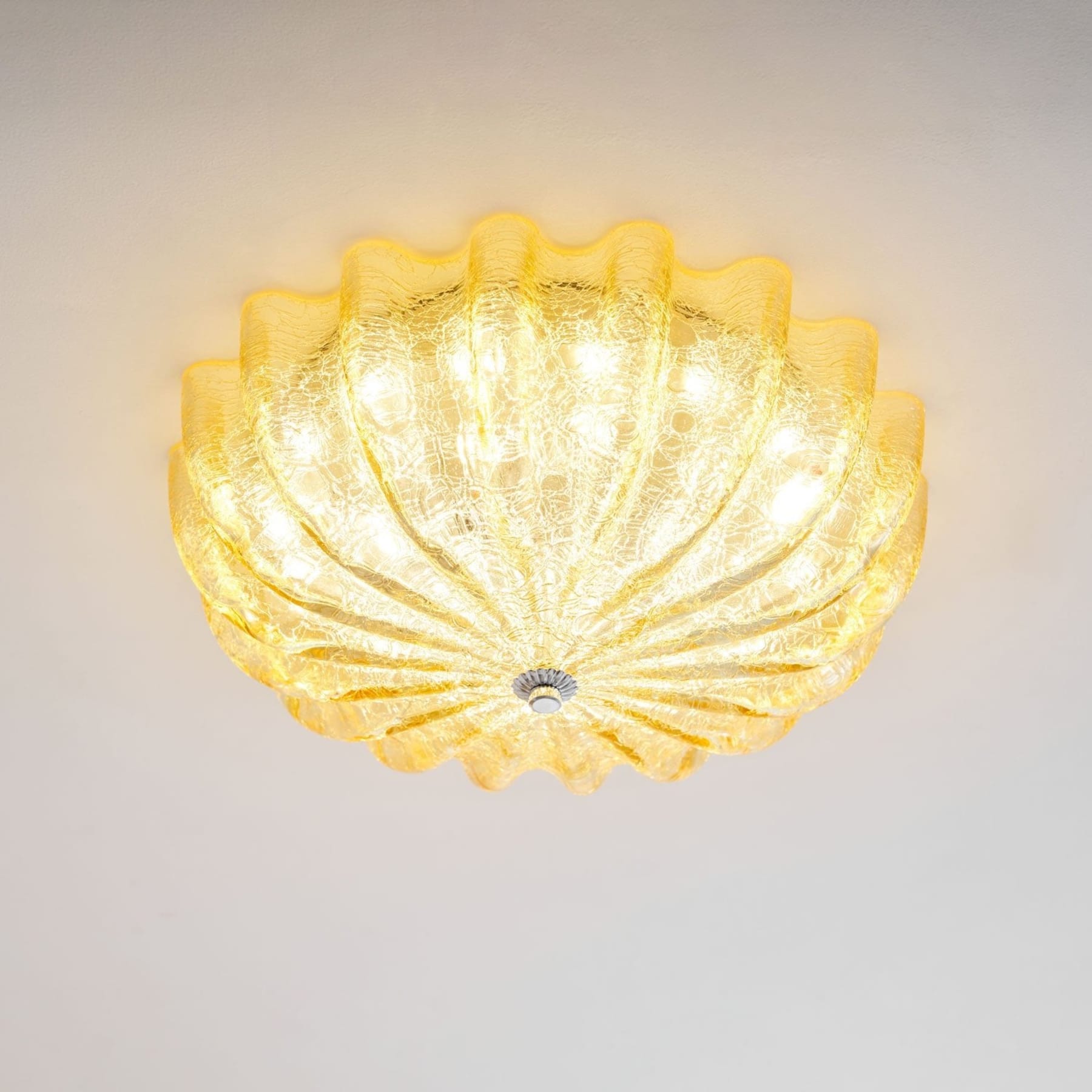 Vintage Glass Flush Mount Ceiling Light for Living Room — Ashbury Home & Living