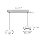 Modern Travertine Stone Pendant Light With Dimmable Remote Control — Ashbury Home & Living