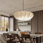 Modern Fabric Pendant Light With Drum Shade