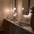 Modern Glass Pendant Light With Integrated LED for Dining Room — Ashbury Home & Living