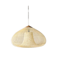 Handmade Rattan Pendant Lights With Woven Dome Shade