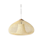 Handmade Rattan Pendant Lights With Woven Dome Shade