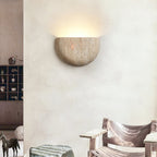 Modern Travertine Stone Wall Light for Living Room — Ashbury Home & Living