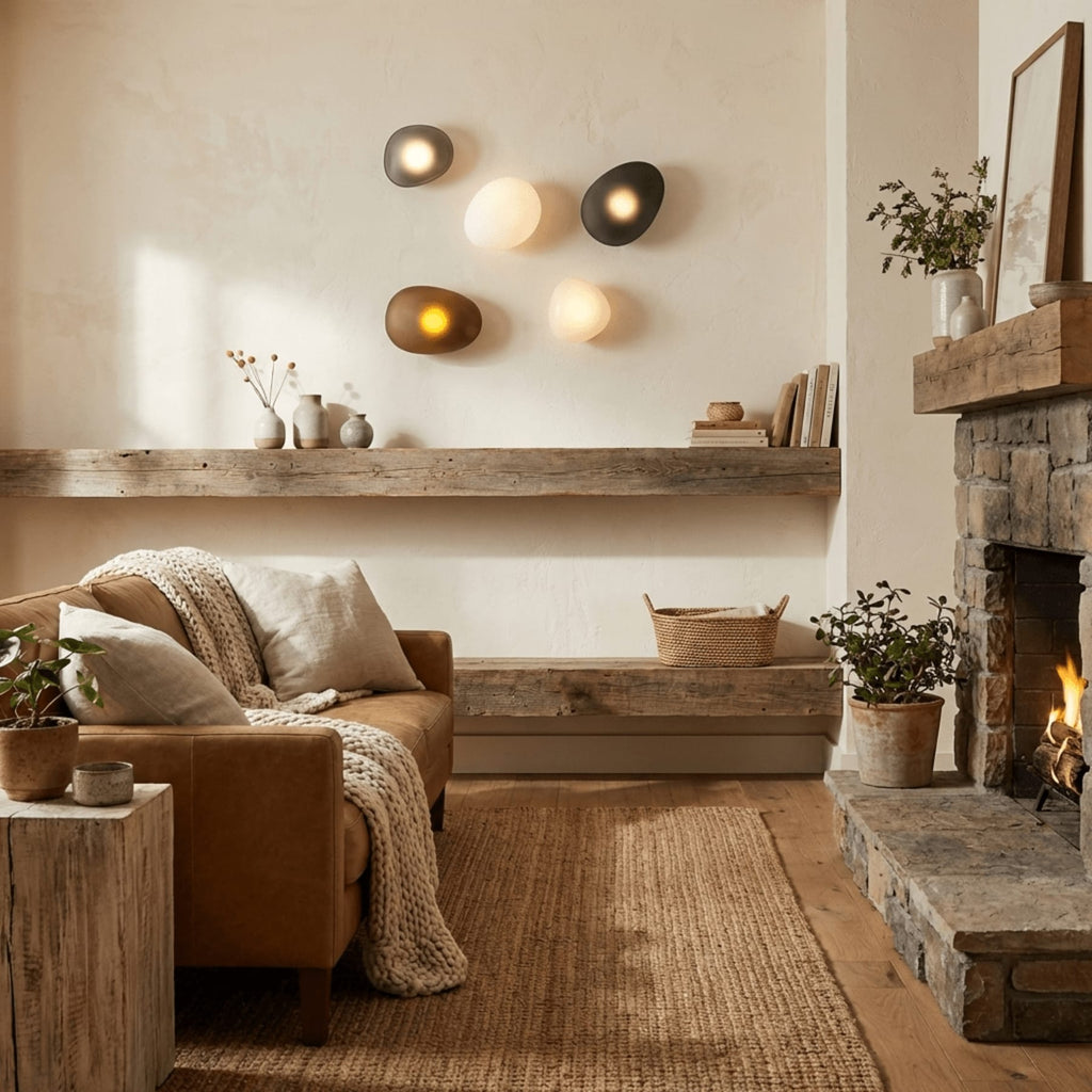 Modern Glass Wall Light With Warm Glass Shades — Ashbury Home & Living