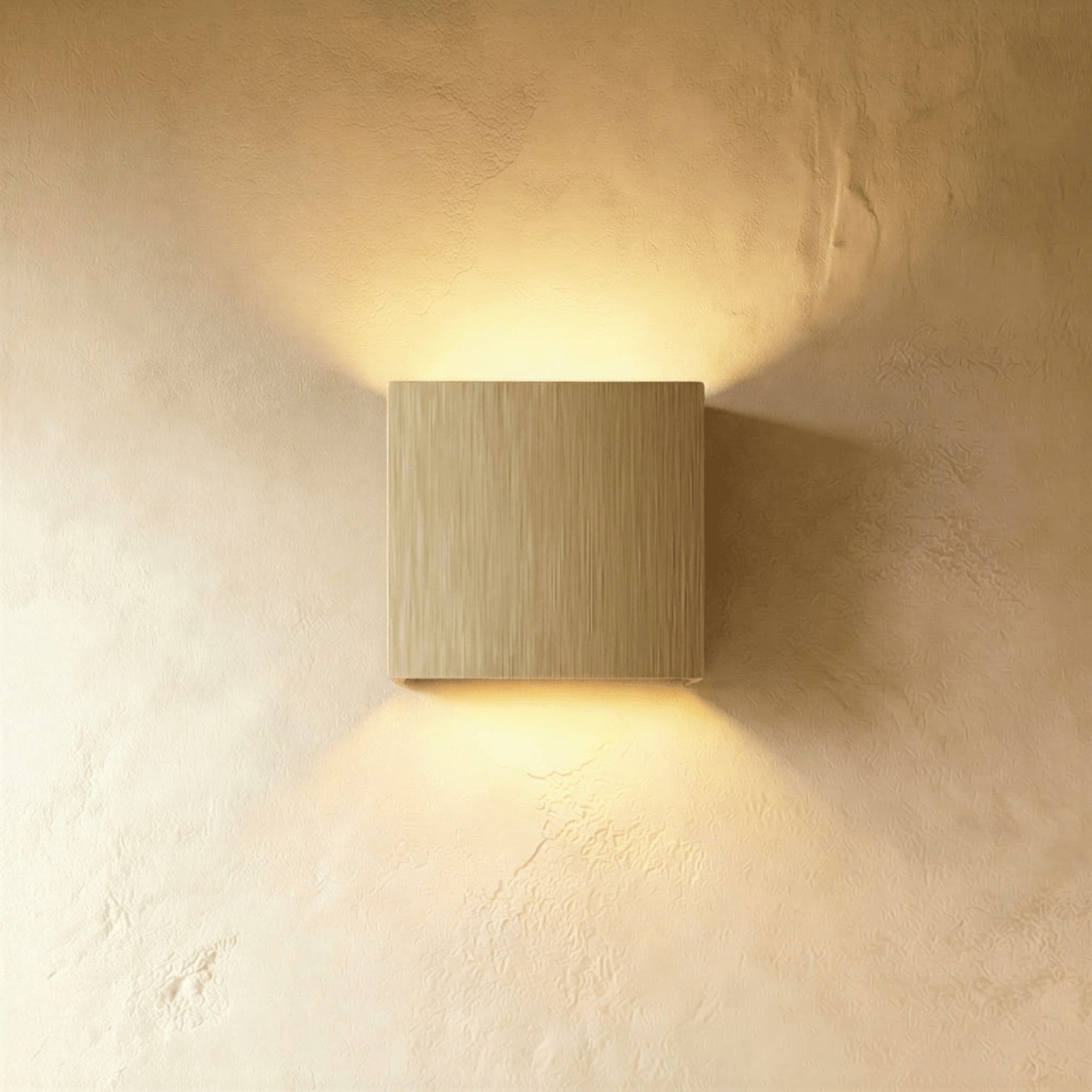 Modern Aluminium Wall Light for Living Room and Hallway in Brushed Gold — Ashbury Home & Living