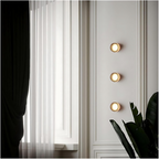 Modern Glass Wall Light With Adjustable LED Glow — Ashbury Home & Living