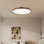 Scandinavian Wood-Effect Flush Mount Ceiling Light With Tri-Colour Glow — Ashbury Home & Living