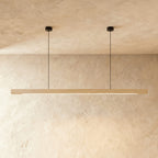 Minimalist Wood Pendant Light With Warm Daylight Glow For Dining Room — Ashbury Home & Living