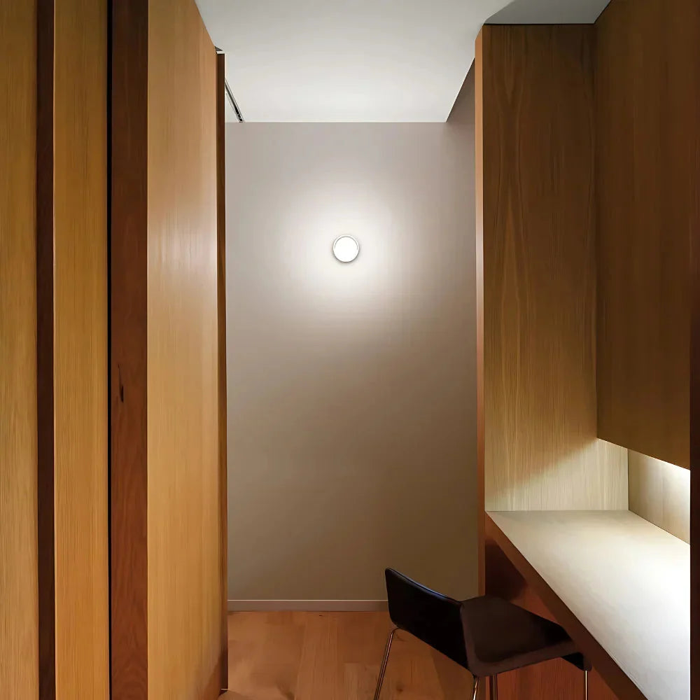 Modern Glass Wall Light With Adjustable LED Glow — Ashbury Home & Living