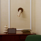 Modern Travertine Wall Light With Warm LED Glow — Ashbury Home & Living