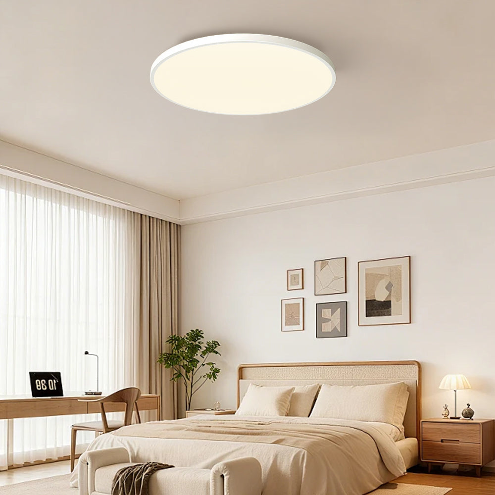Minimalist Round LED Ceiling Light With Flush Mount Design