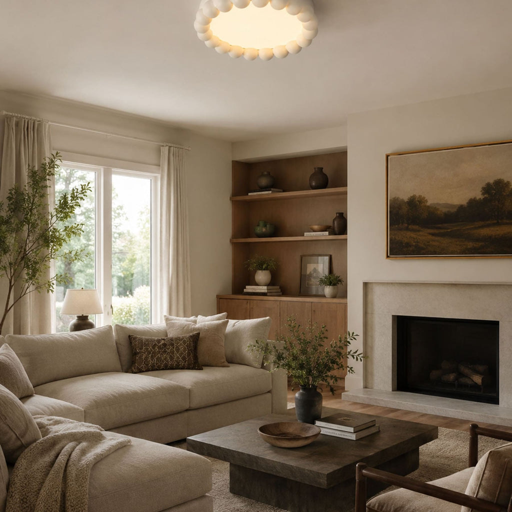 Modern Flush Mount Ceiling Light for Living Room and Bedroom — Ashbury Home & Living