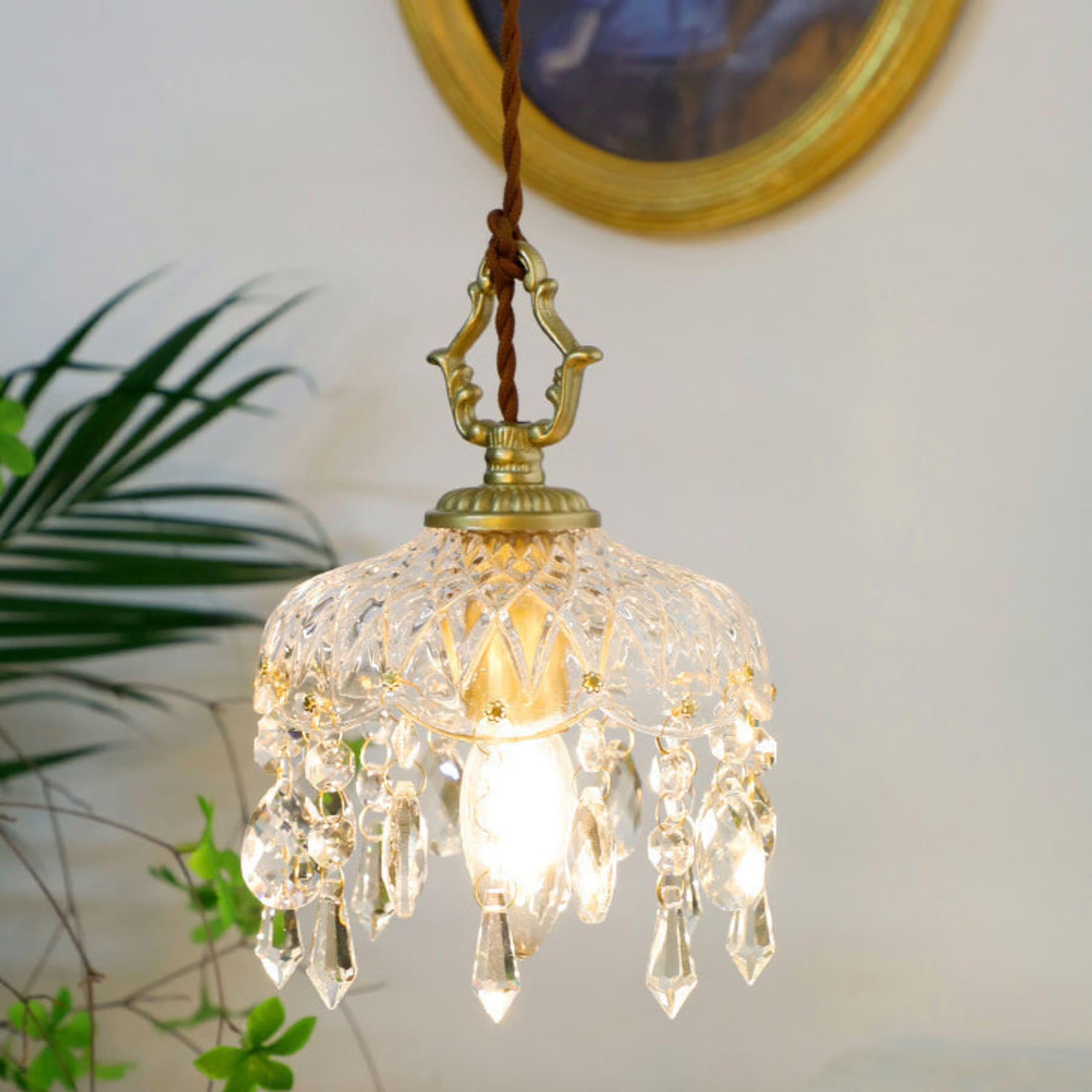 Retro Glass Pendant Light With Included Bulb for Dining Room — Ashbury Home & Living