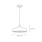 Contemporary Iron Pendant Light With Warm LED Glow — Ashbury Home & Living
