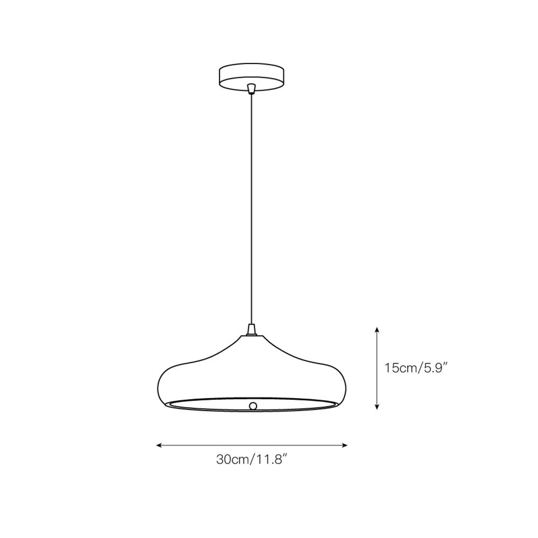 Contemporary Iron Pendant Light With Warm LED Glow — Ashbury Home & Living