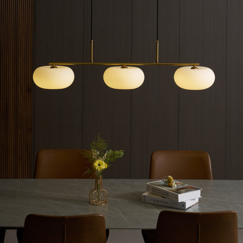 Modern Glass Pendant Light With Tri-Colour LED Glow — Ashbury Home & Living