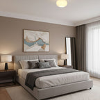 Modern Solid Wood Semi-Flush Ceiling Light for Living Room — Ashbury Home & Living